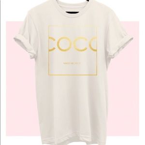 COCO made me do it Gold Foil GraphicTee